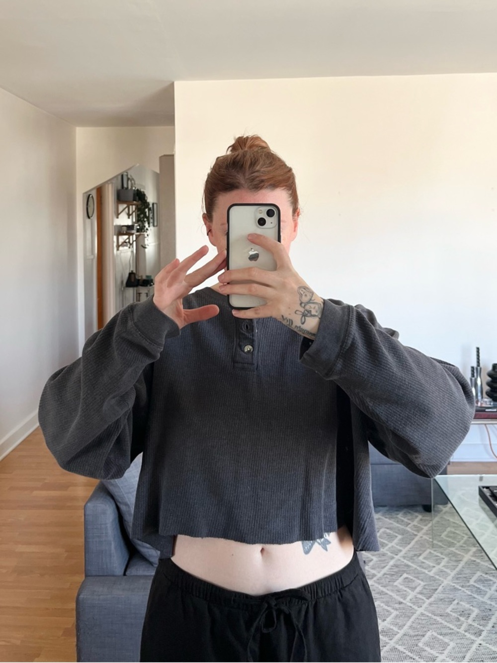 vintage 90’s cropped waffle